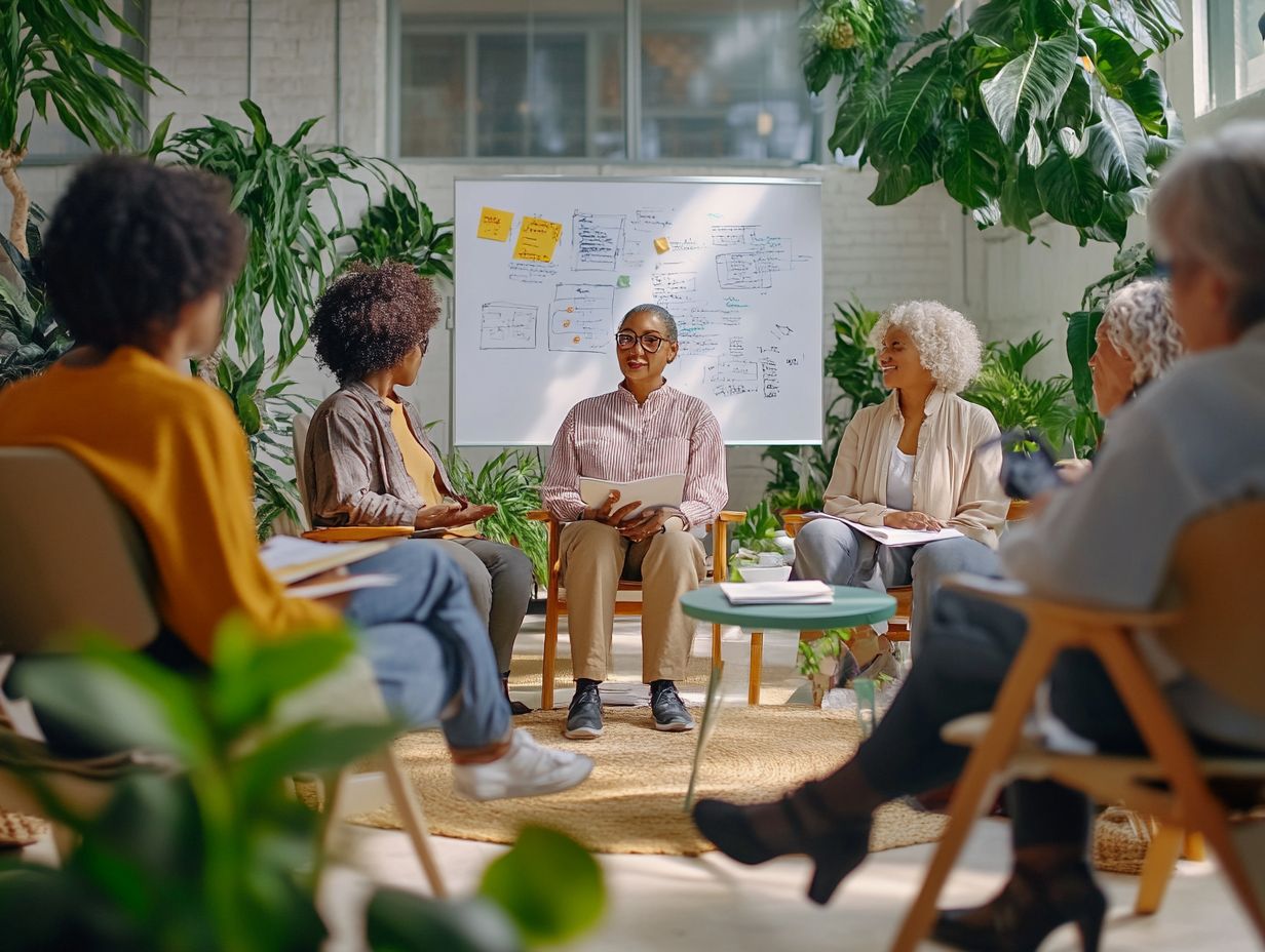 A healthcare professional discussing integrative medicine with patients.