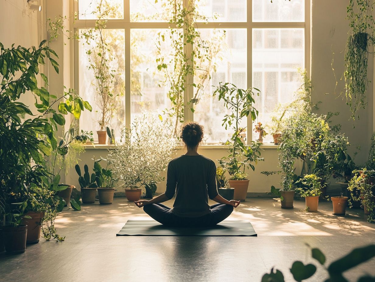 A person meditating for integrative health benefits