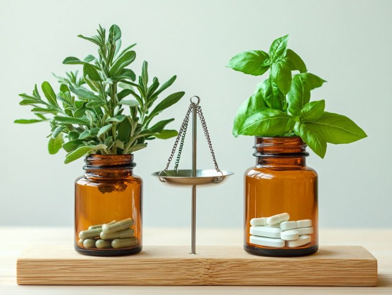 Herbs vs. Pharmaceuticals: A Comparison