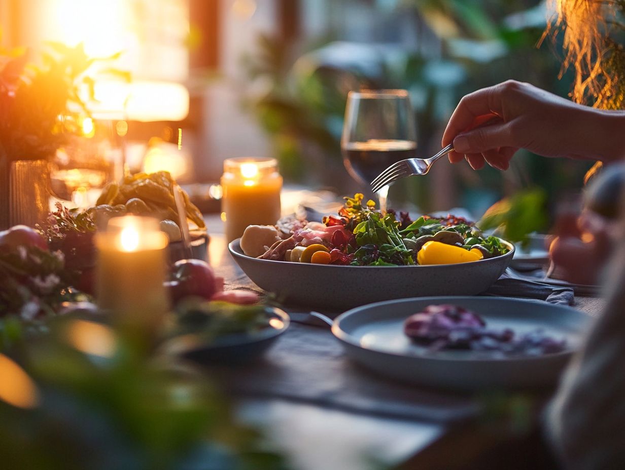 Engaging in mindful eating techniques