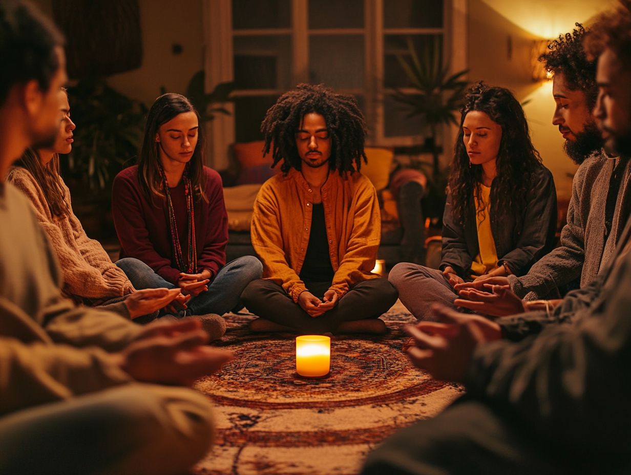 Explore the various types of group energy healing sessions available