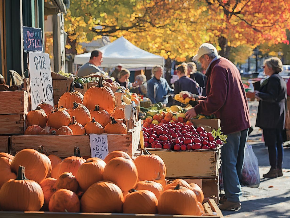 Fresh produce from local farmers' market