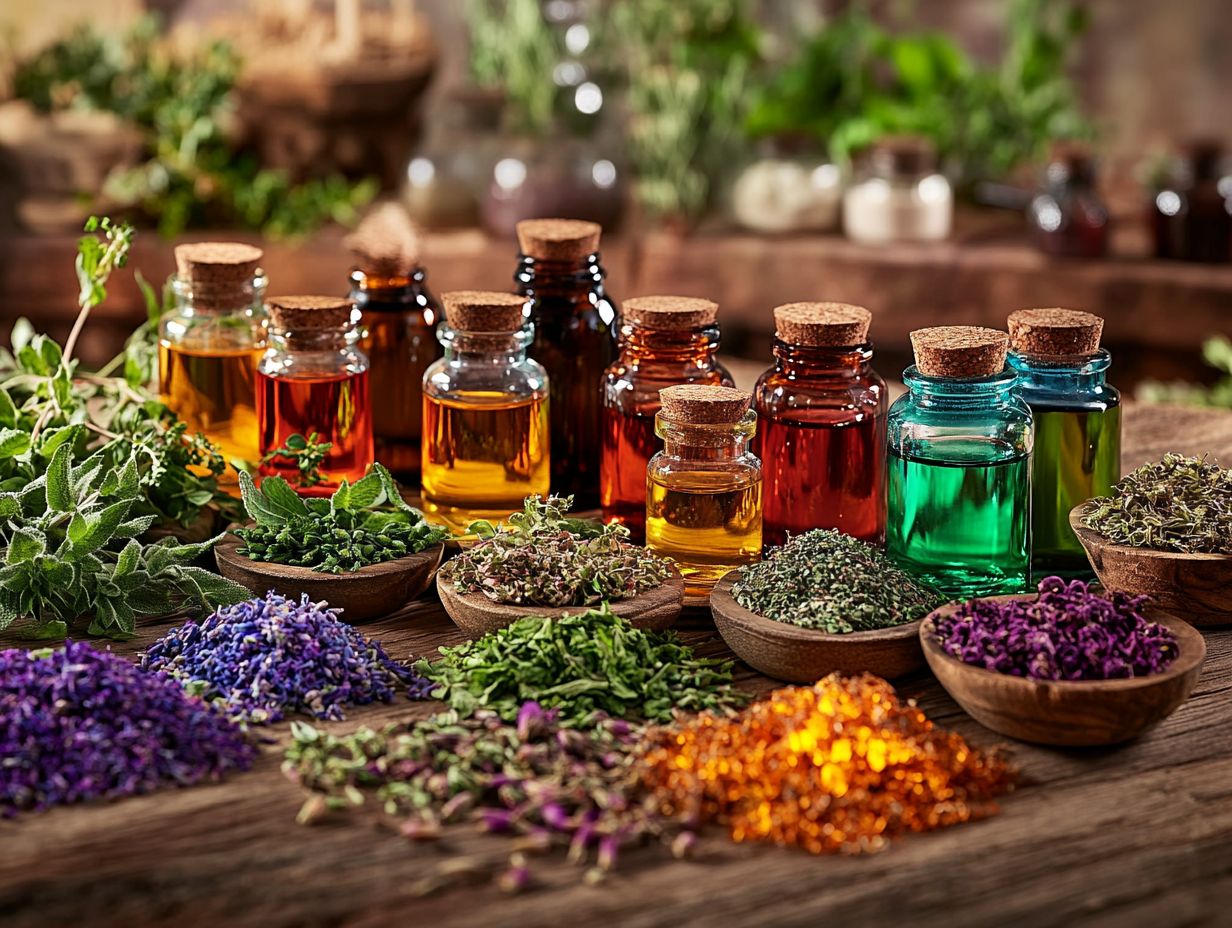 A graphic illustrating precautions and potential risks of herbal extracts.