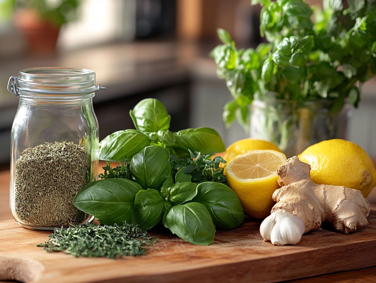 Image showcasing frequently asked questions about cold prevention herbs