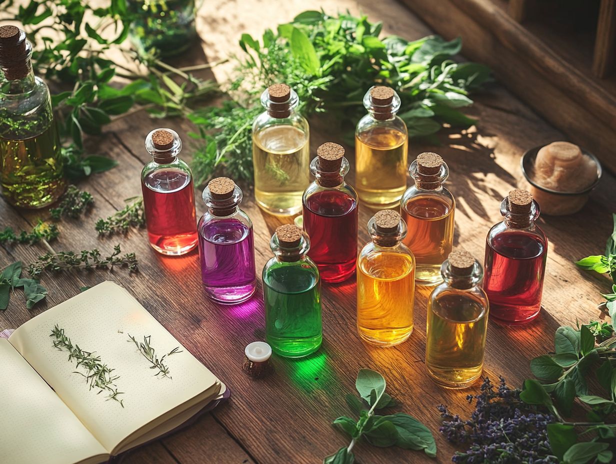 An infographic summarizing the key takeaways of herbal tinctures.